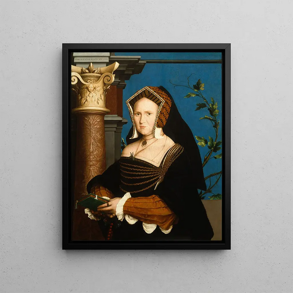 Marie Lady Guildford - Hans Holbein the Younger — framed artwork on a wall
