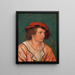 Portrait of a young man - Hans Holbein the Younger — framed artwork on a wall