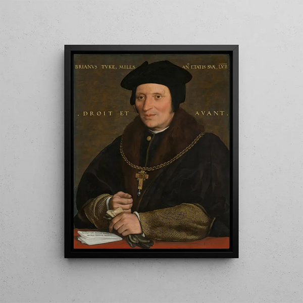 Monsieur Brian Tuke - Hans Holbein the Younger — framed artwork on a wall