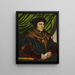 Sir Thomas More - Hans Holbein the Younger — framed artwork on a wall