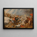 The Battle of the Amazons - Hans Jordaens III — framed artwork on a wall
