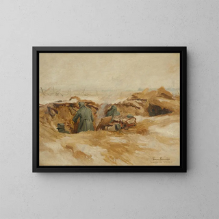 Tranchée de protection - Hans Larwin — framed artwork on a wall