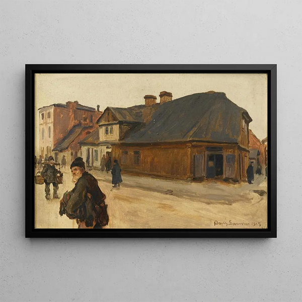 Rue à Tomaszów - Hans Larwin — framed artwork on a wall