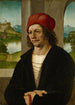 Portrait of a man with a red hat - Hans Leonhard Schäufelein — artwork view