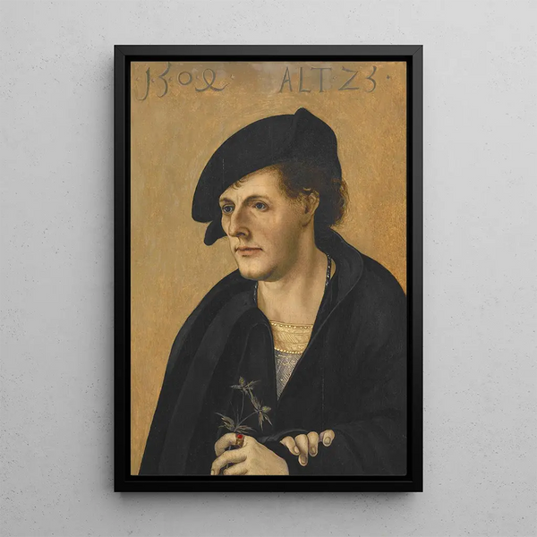 Portrait of a Young Man Hans - Hans Leonhard Schäufelein — framed artwork on a wall