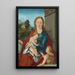 Virgin and Child with the Little Saint John the Baptist - Hans Leonhard Schäufelein — framed artwork on a wall