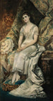 Portrait of a seated lady, perhaps Countess Bianca Teschenberg - Hans Makart — artwork view