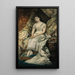 Portrait of a seated lady, perhaps Countess Bianca Teschenberg - Hans Makart — framed artwork on a wall