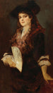 Portrait of a Lady with a Fan - Hans Makart — artwork view