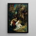 Snow White receives the poisoned comb - Hans Makart — framed artwork on a wall