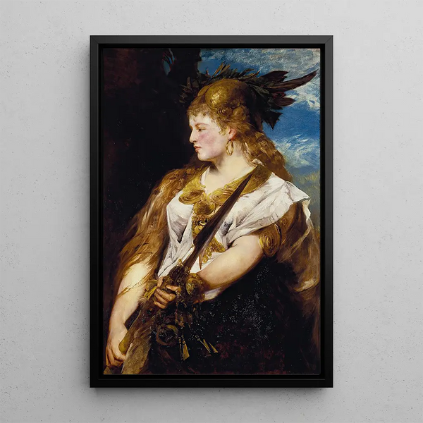 La Walkyrie - Hans Makart — framed artwork on a wall