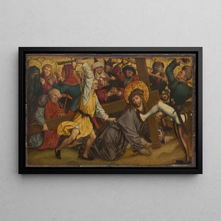 The Christ Carrying the Cross - Hans Maler — framed artwork on a wall
