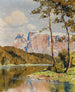 Lac de Costalovara avec Schlern - Hans Maurus — artwork view