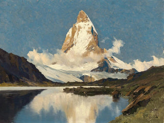 Cervin and Riffelsee Lake - Hans Maurus — artwork view