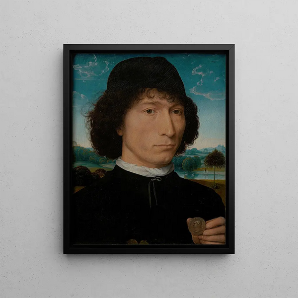 Bernardo Bembo Statesman and Venetian ambassador - Hans Memling — framed artwork on a wall