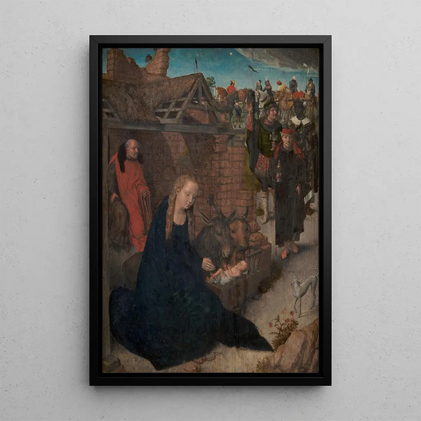 L'Adoration des Mages - Hans Memling — framed artwork on a wall