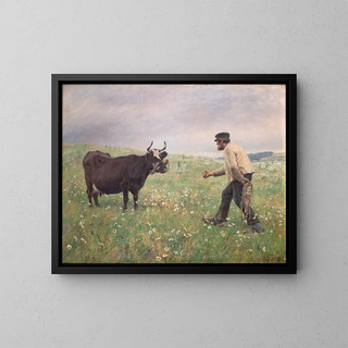 Angry Painting - Hans Michael Therkildsen — framed artwork on a wall