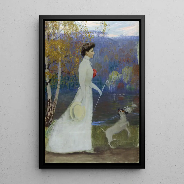Caroline Grand Duchess of Saxe-Weimar-Eisenach - Hans Olde — framed artwork on a wall