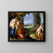 Diane and Actaeon - Hans Rottenhammer — framed artwork on a wall