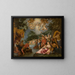 The Baptism of Christ - Hans Rottenhammer — framed artwork on a wall