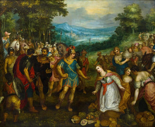The Meeting of David and Abigail - Hans Rottenhammer — artwork view