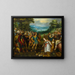 The Meeting of David and Abigail - Hans Rottenhammer — framed artwork on a wall