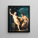 The Fall of Man - Hans Rottenhammer — framed artwork on a wall