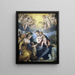 Virgin and Child with the Young John the Baptist and Saint Catherine - Hans Rottenhammer — framed artwork on a wall