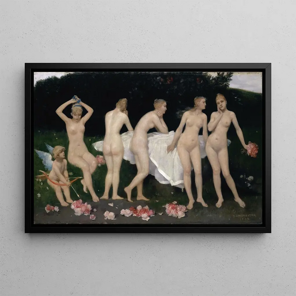 Beauty feminine - Hans Sandreuter — framed artwork on a wall