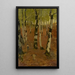 Bosquet de hêtres à Gruyères avec ramasseur de bois - Hans Sandreuter — framed artwork on a wall