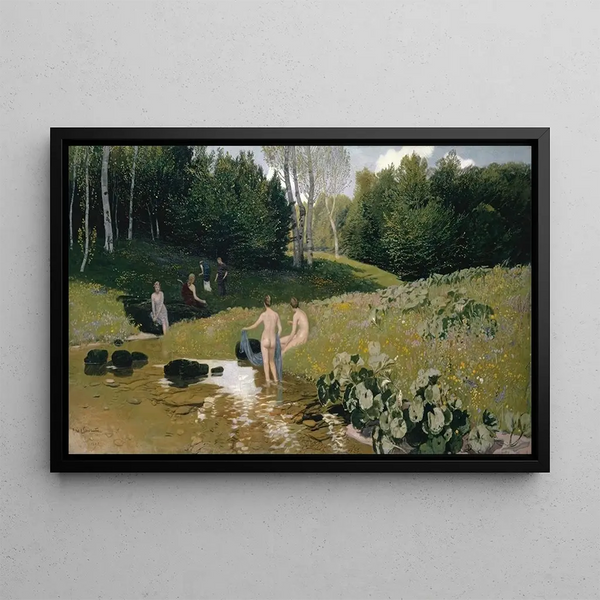 Summer Day Painting - Hans Sandreuter — framed artwork on a wall
