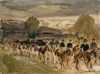 the artillery of Neuchâtel in motion from Thun to Fribourg - Hans Sandreuter — artwork view