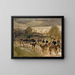 the artillery of Neuchâtel in motion from Thun to Fribourg - Hans Sandreuter — framed artwork on a wall