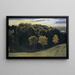 the Rhine near Basel, view towards the Upper Rhine Valley - Hans Sandreuter — framed artwork on a wall