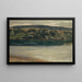 The Rhine near Stein, Rhine bank at dusk - Hans Sandreuter — framed artwork on a wall