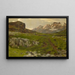 View of Frutt towards the Titlis - Hans Sandreuter — framed artwork on a wall