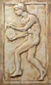 Young man with a disc - Hans Sandreuter — artwork view