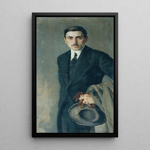 The painter Fritz Zerritsch - Hans Schachinger — framed artwork on a wall
