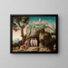 The Judgment of Paris - Hans Schäufelein the Elder — framed artwork on a wall