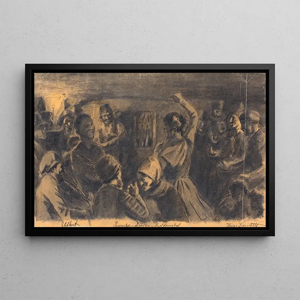 Pennekas, Dralles, Kjeltringsbal - Hans Smidth — framed artwork on a wall