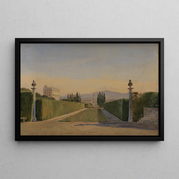 View of the Sea from a Pier - Hans Smidth — framed artwork on a wall