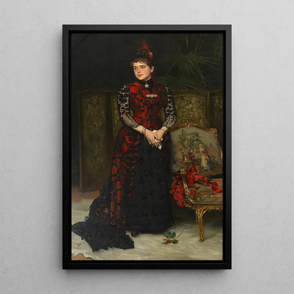 Louise Wagner wife of architect Otto Wagner - Hans Temple — framed artwork on a wall