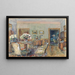 Interior Living Room Painting - Hans Temple — framed artwork on a wall