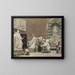 The sculptor Rudolf Weyr in his studio - Hans Temple — framed artwork on a wall