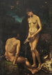 Adam and Eve Painting - Hans Thoma — artwork view