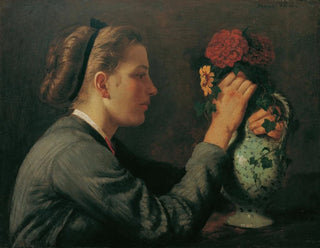 Agathe Thoma, the artist's sister - Hans Thoma — artwork view