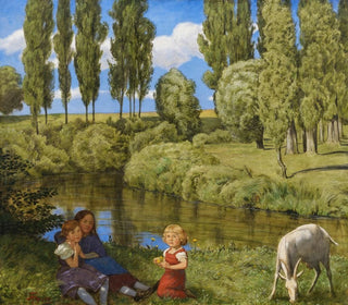the Quiet Streamside - Hans Thoma — artwork view