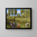 the Quiet Streamside - Hans Thoma — framed artwork on a wall