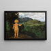 Love Spies on Lovers - Hans Thoma — framed artwork on a wall