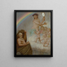 April, the goddess of spring, blinds winter - Hans Thoma — framed artwork on a wall
